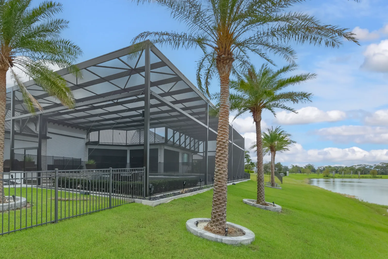 Custom aluminum pool screen enclosure built by All Aluminum & Screening in Brevard County, FL
