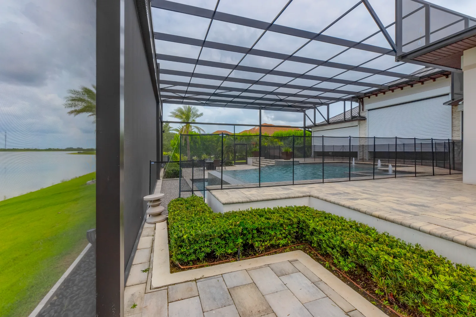 Custom aluminum pool screen enclosure built by All Aluminum & Screening in Brevard County, FL