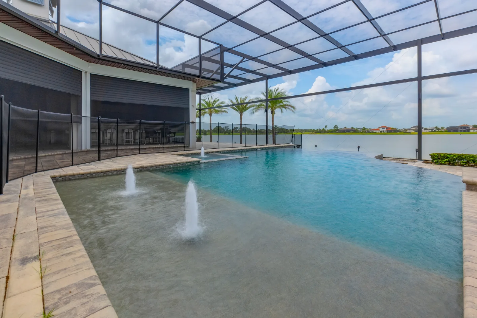 Custom aluminum pool screen enclosure built by All Aluminum & Screening in Brevard County, FL