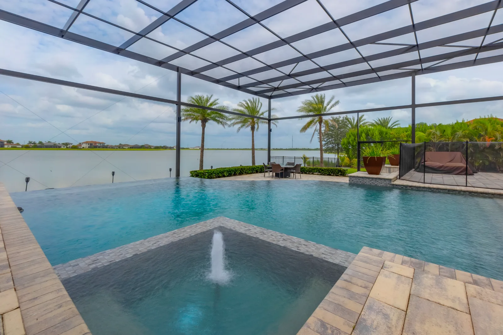 Custom aluminum pool screen enclosure built by All Aluminum & Screening in Brevard County, FL